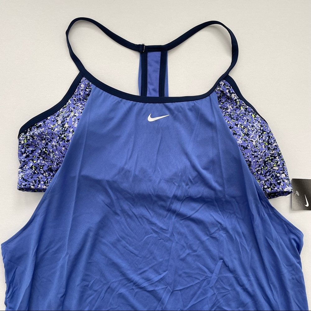 Nike Women’s Pixel Party Layered Tankini Top - Picture 3 of 12